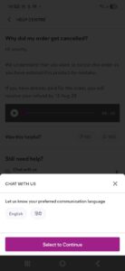 Meesho chat support 
